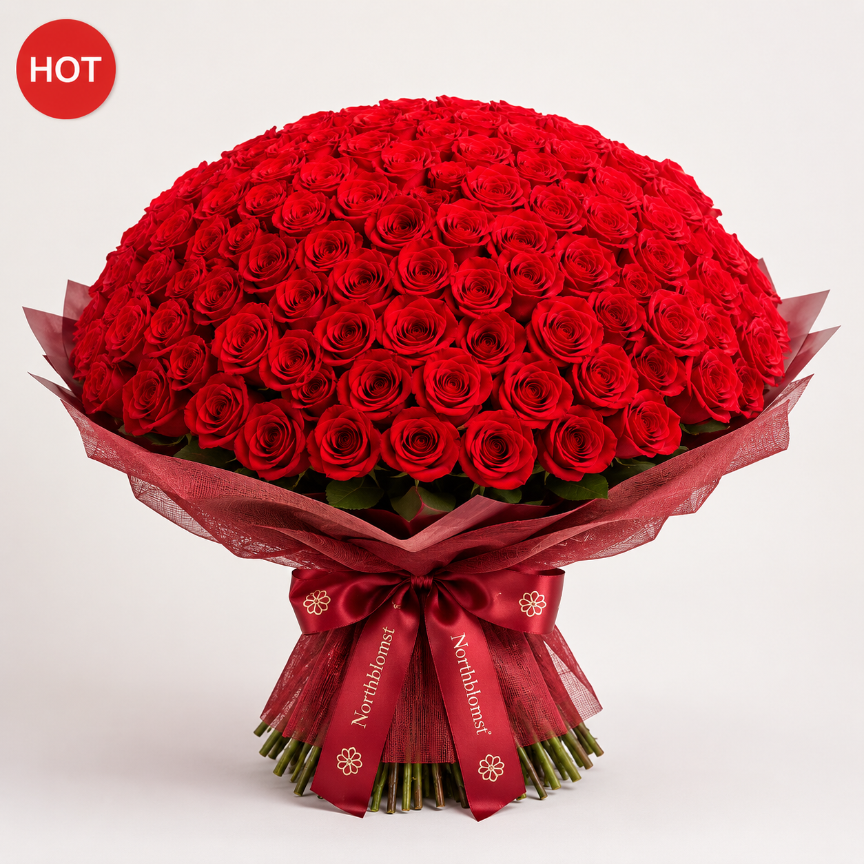 200 Red Roses Luxury Bouquet | Premium Rose Delivery