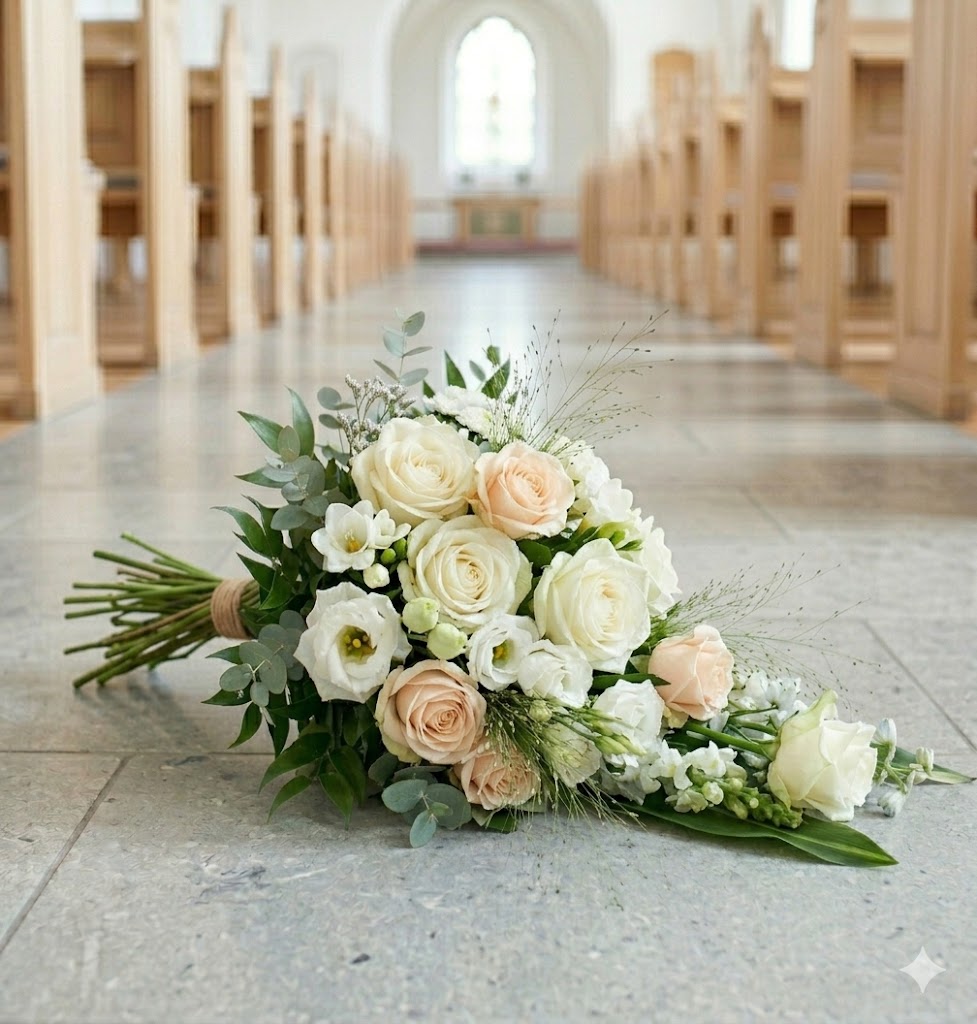 Funeral Flowers with Roses | Funeral Rose Bouquet Denmark