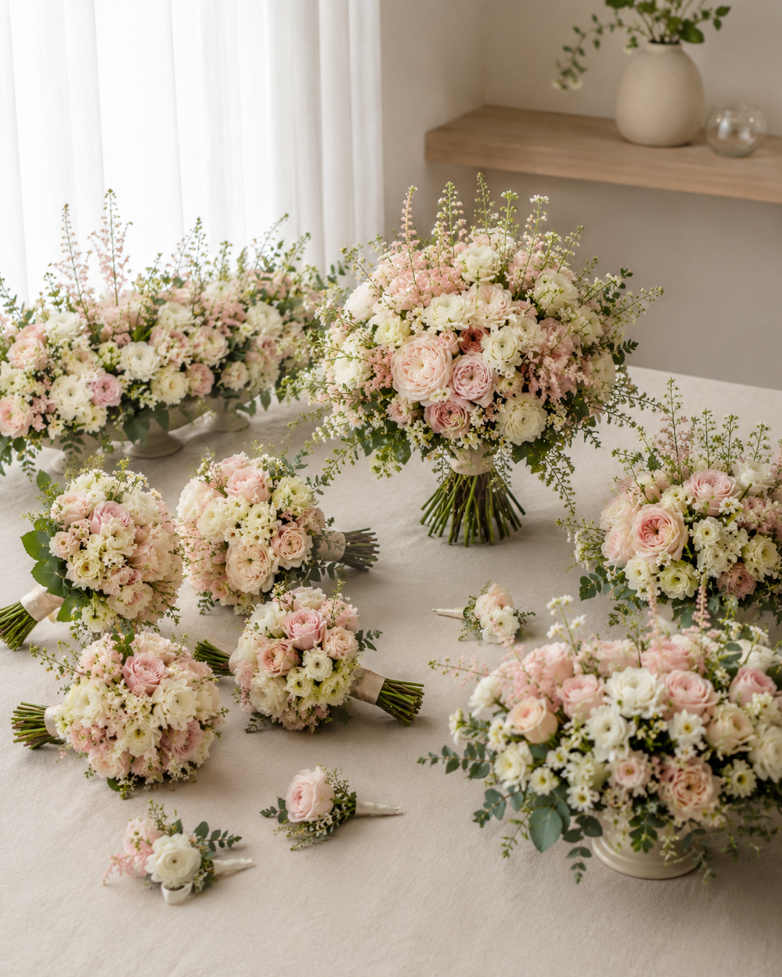 Bryllupspakke med Blomster | Komplette Bryllupsblomster Danmark