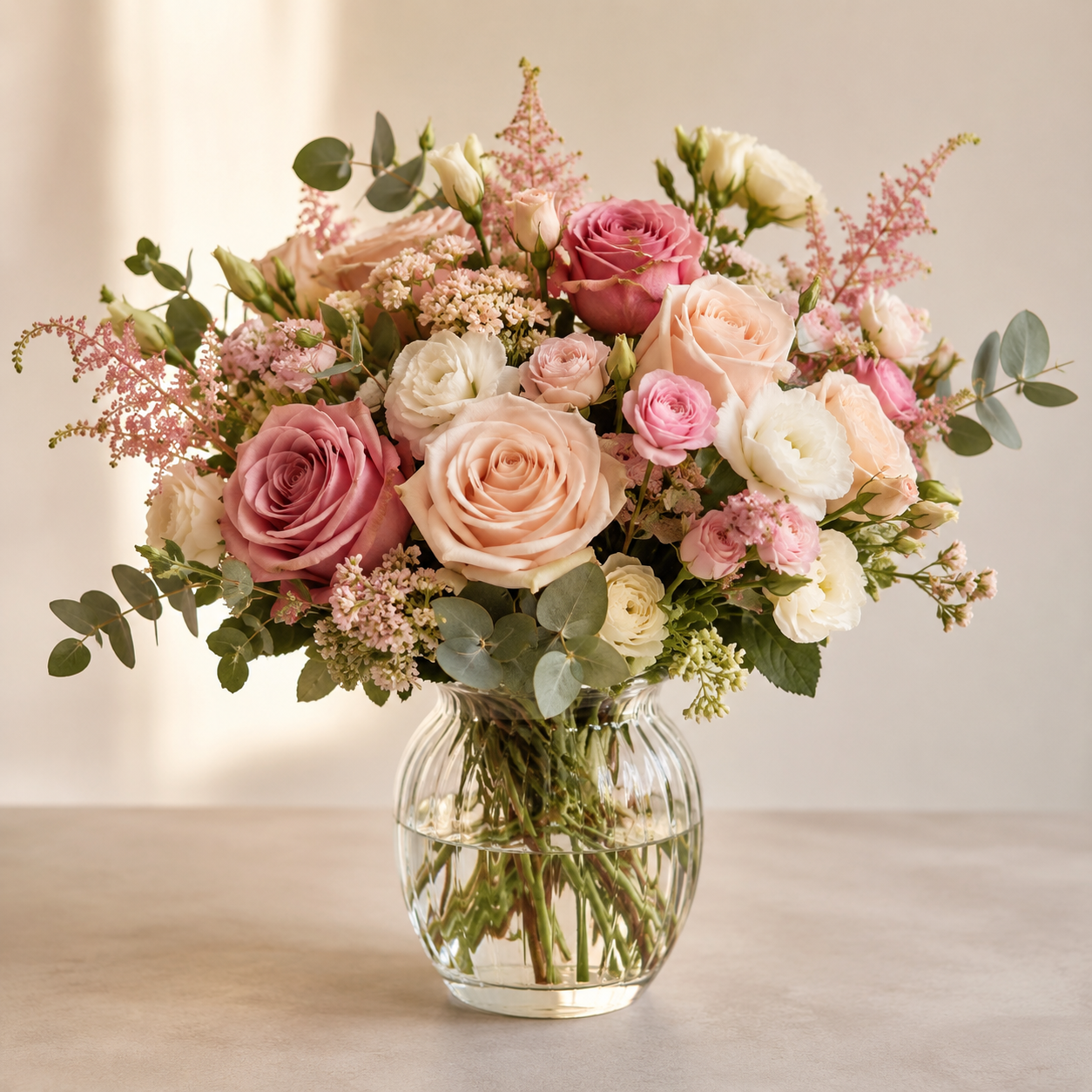 Blomster til Hustru | Elegant Romantisk Buket Danmark