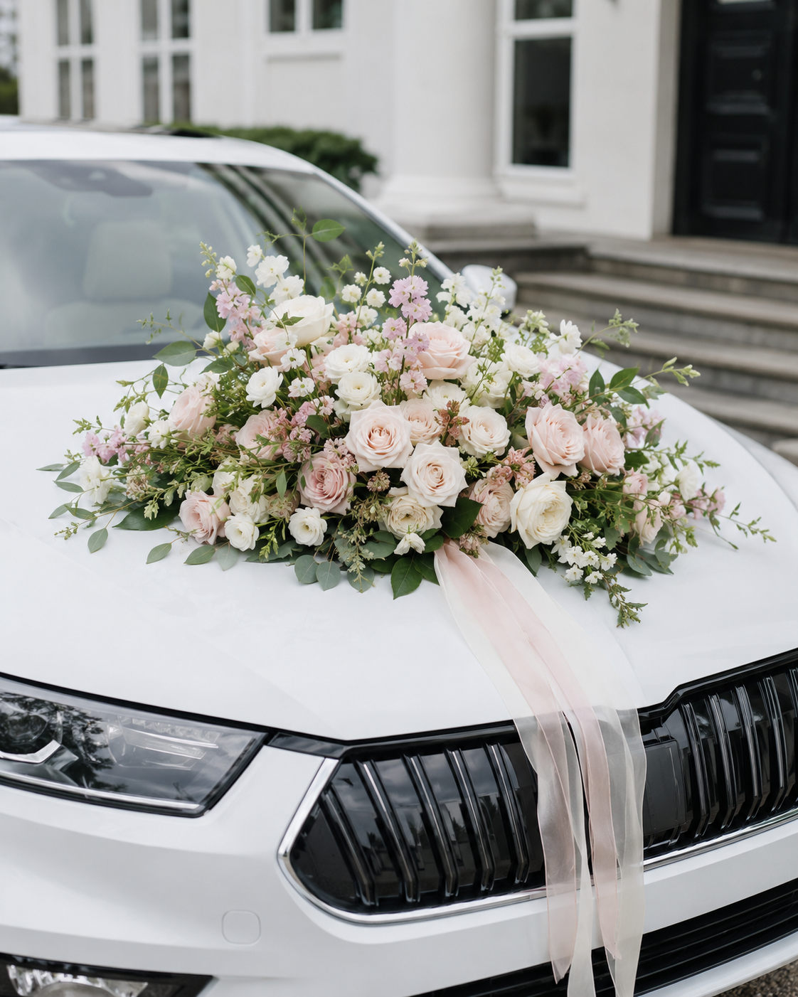 Bryllupsblomster til Bil | Elegant Blomsterdekoration Danmark