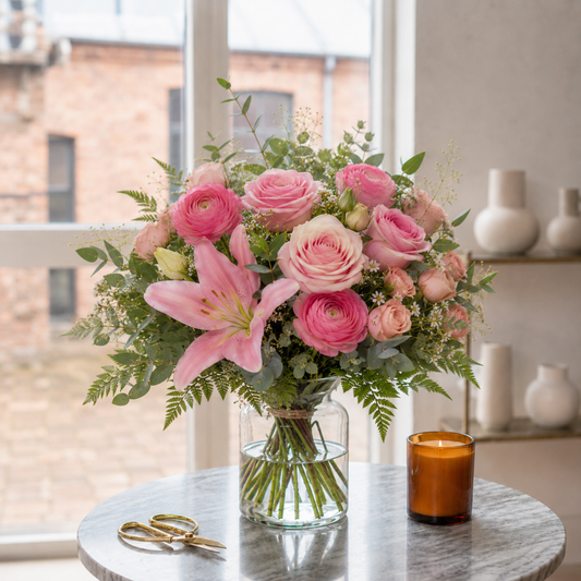 Pink Love Bouquet | Send Pink Romantic Flowers Online