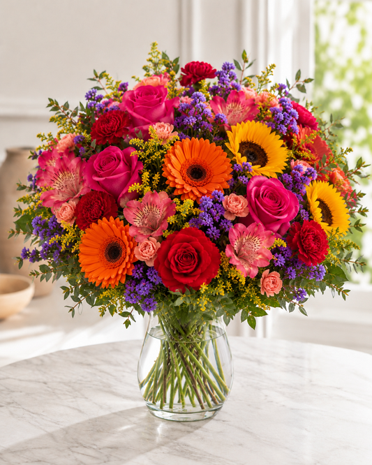Vibrant Mixed Bouquet | Send Colorful Flowers Online