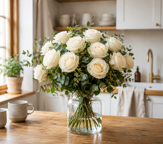 White Rose Bouquet | Send White Roses Online