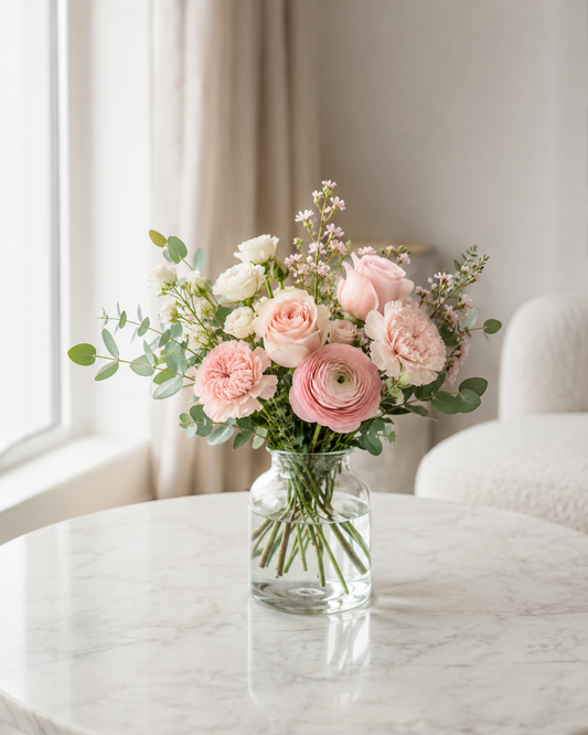 Blush Pink Bouquet | Send Pink Flowers Online