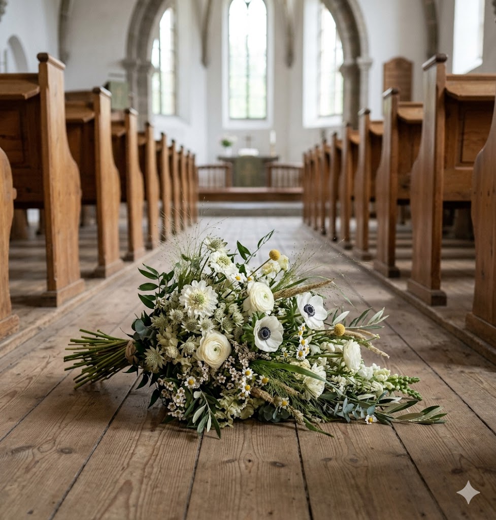 Natural Funeral Flowers | Nordic Funeral Bouquet Denmark