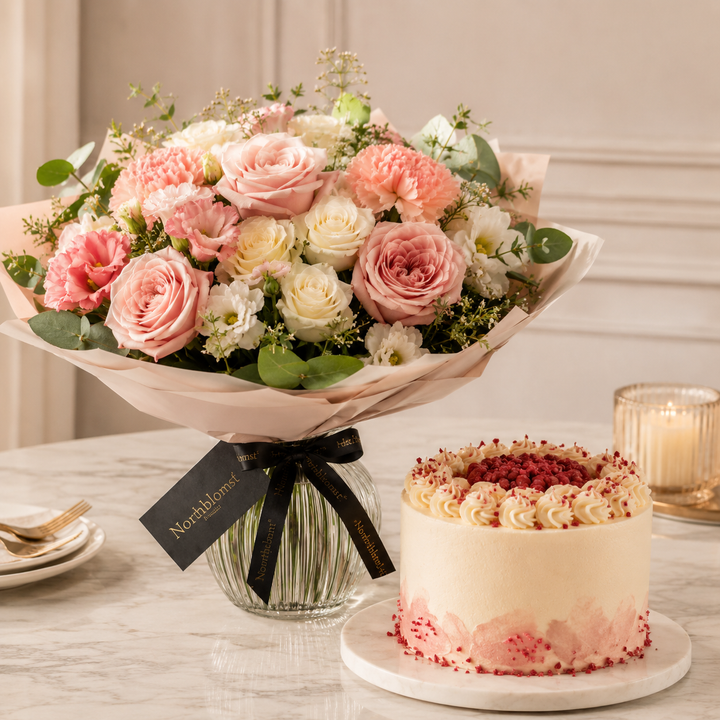 Flowers and Cake