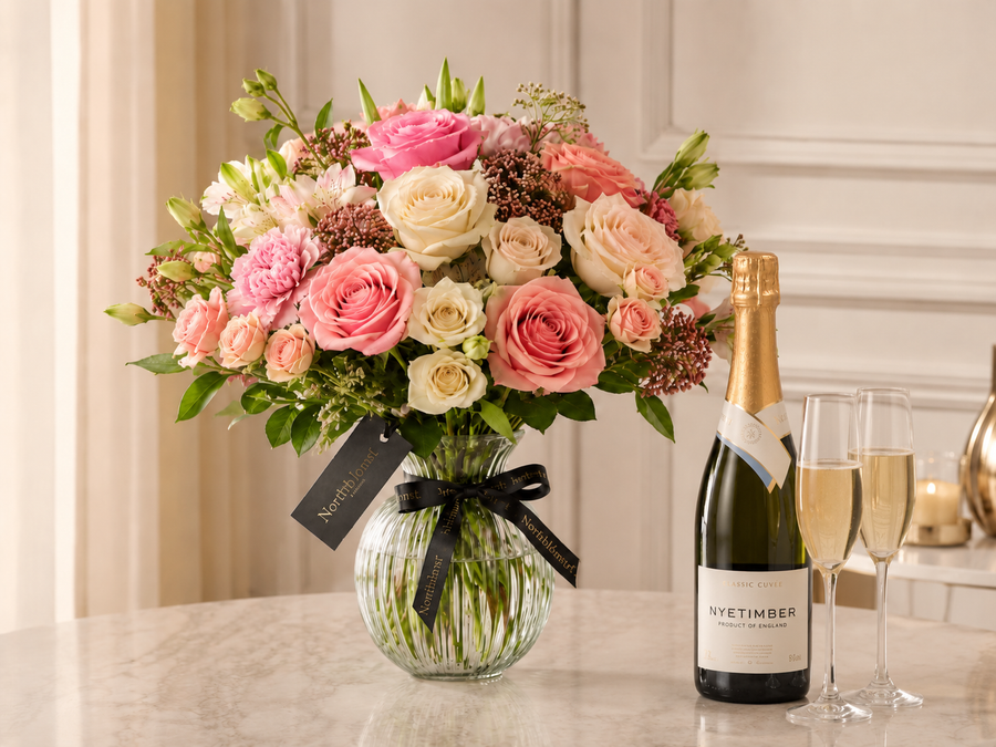 Send flowers and wine online for elegant celebrations