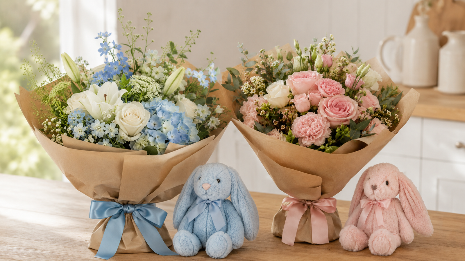 Blomster til nyfødt baby