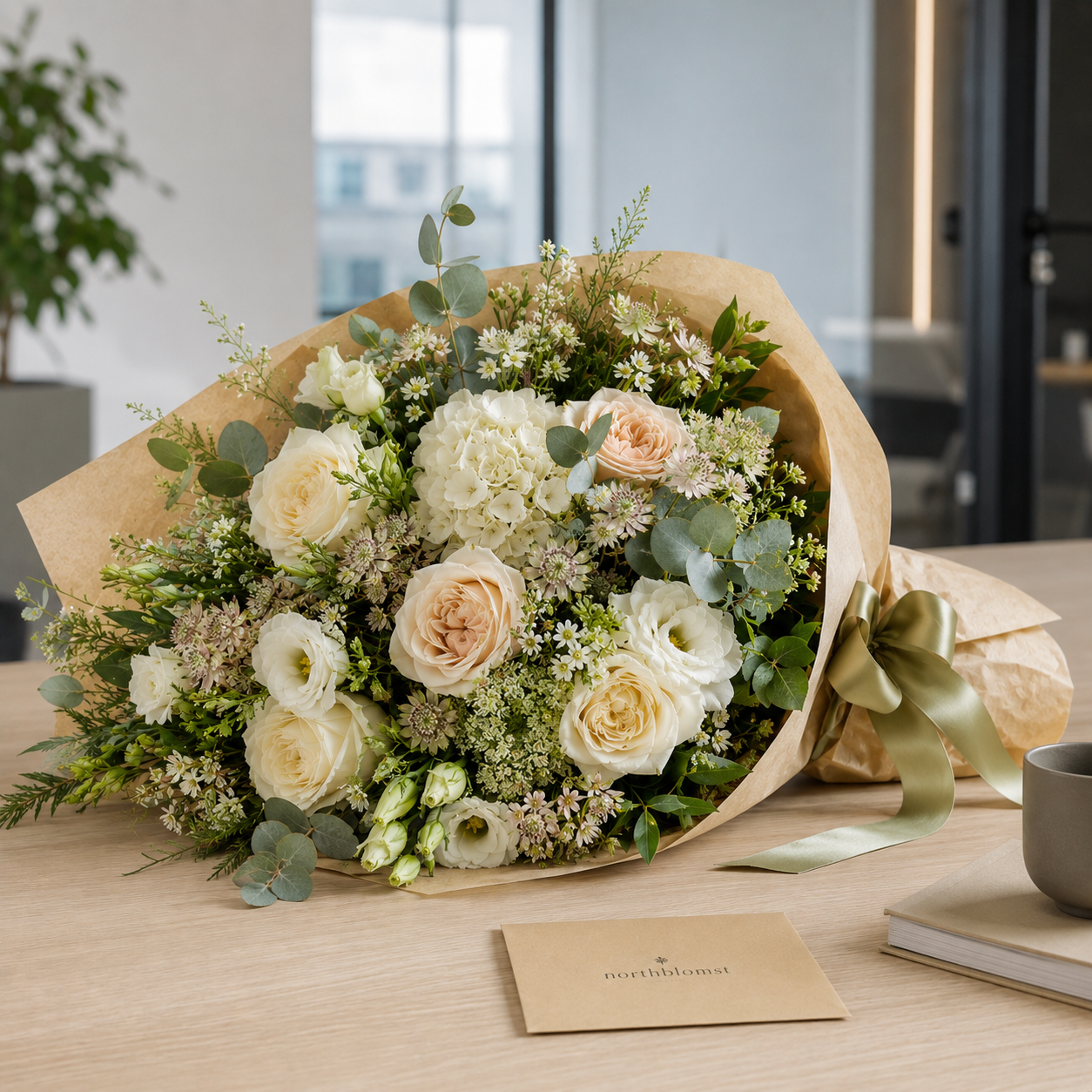 Business gavebuket og firmablomster fra Northblomst