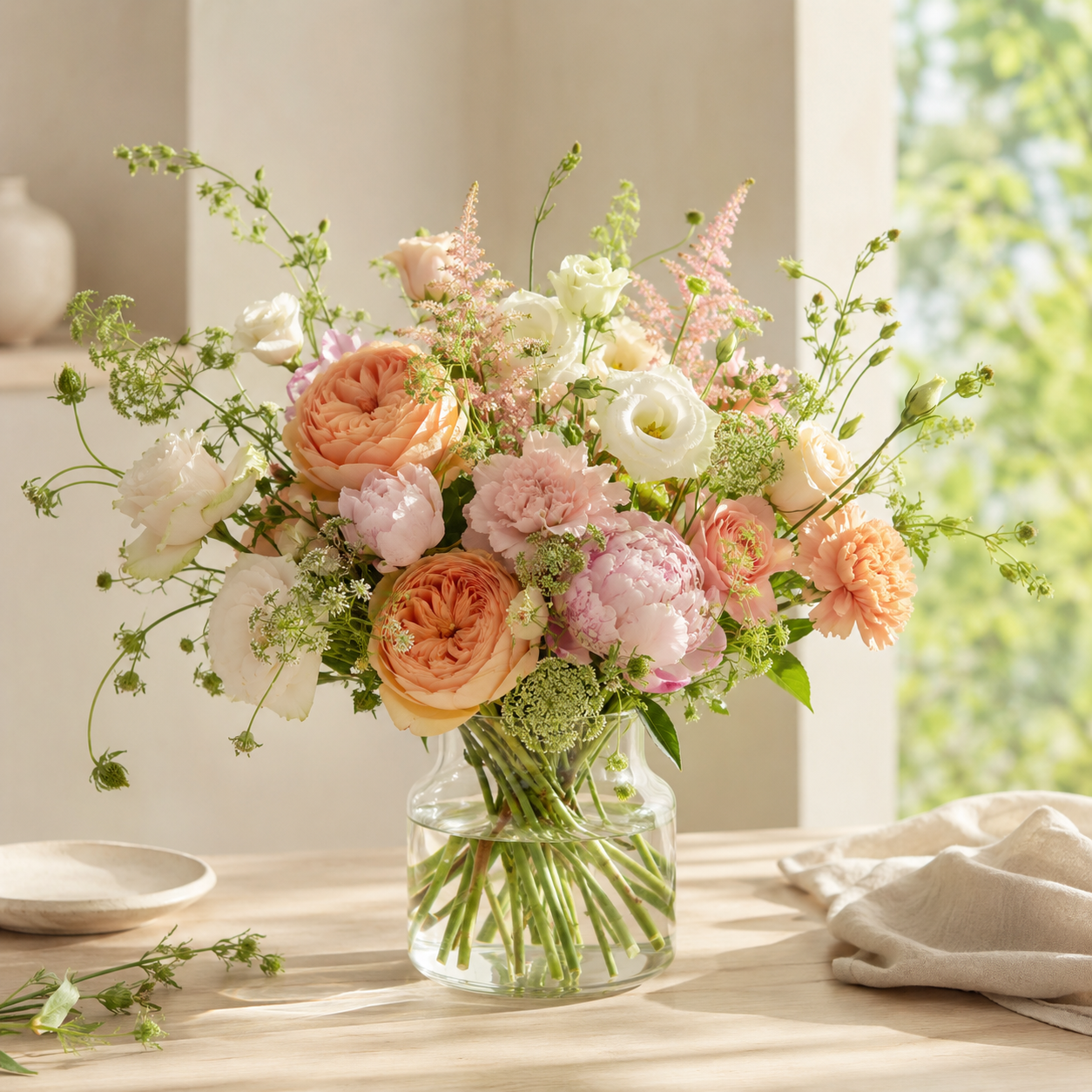 Sommerbuketter friske sommerblomster og levering i Danmark fra Northblomst