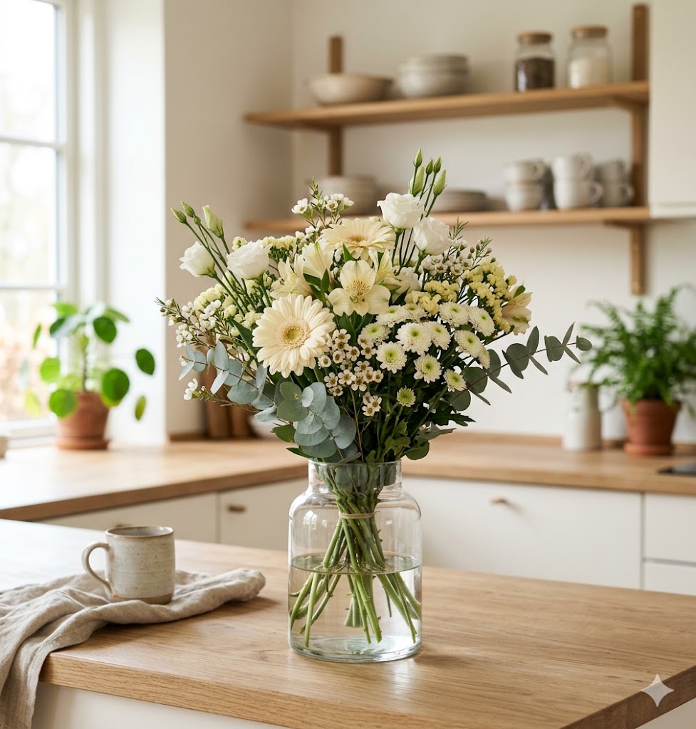 Ny baby buket | Send blomster til nyfødt