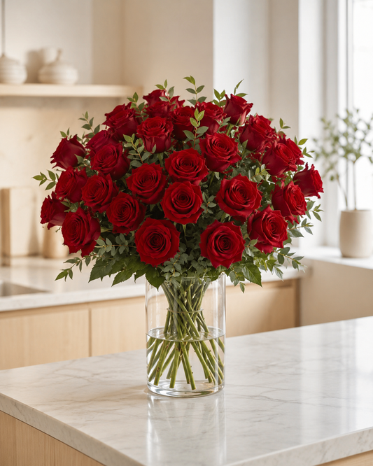 24 Red Roses Bouquet | Send Red Roses Online