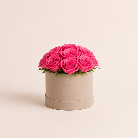 Pink Roses Flower Box | Luxury Rose Box Delivery