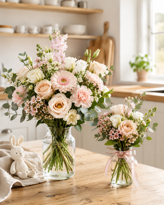 Mother & Baby Bouquet | Send New Baby Flowers Online