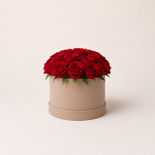 Red Roses Flower Box | Luxury Rose Box Delivery