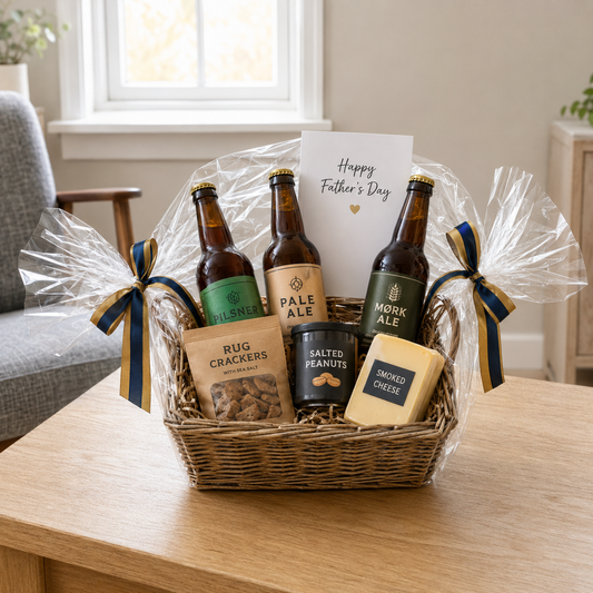 Father’s Day Gift Basket with Beer & Snacks | 18+ Gift Basket