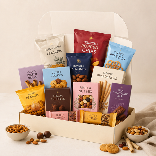 Snack Feast Gift Box with Sweet & Savoury Treats | Premium Gift Delivery