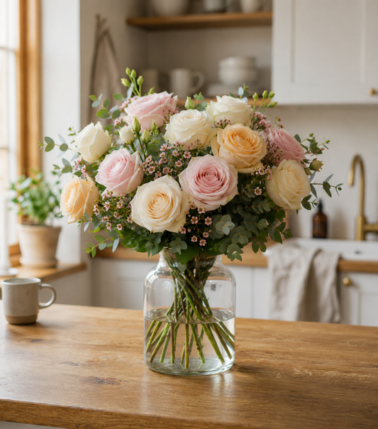 Buchet de Trandafiri Delicate | Trimite Trandafiri Delicate Online