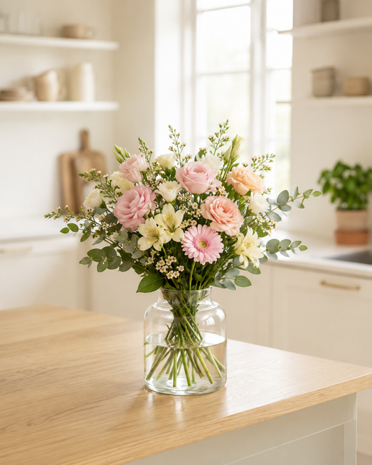 Soft Pastel New Baby Bouquet | Send New Baby Flowers Online