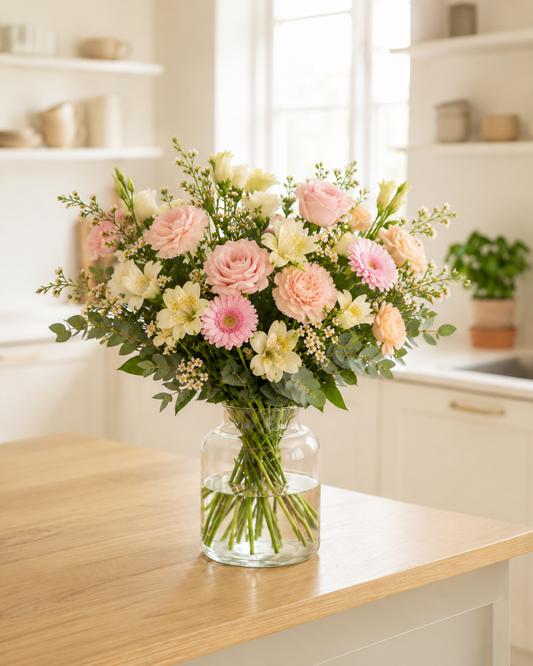 Soft Pastel New Baby Bouquet | Send New Baby Flowers Online