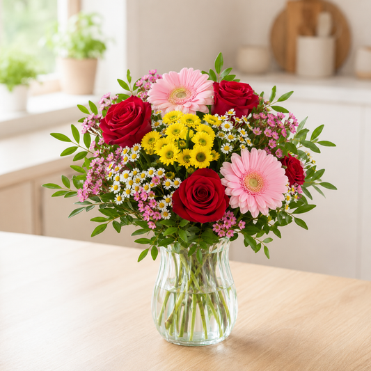 Colorful Seasonal Bouquet | Send Colorful Flowers Online