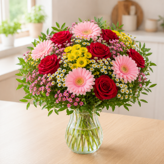 Colorful Seasonal Bouquet | Send Colorful Flowers Online