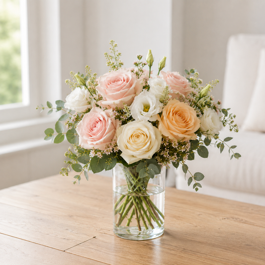 Soft Rose Bouquet | Send Soft Roses Online