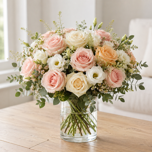 Soft Rose Bouquet | Send Soft Roses Online