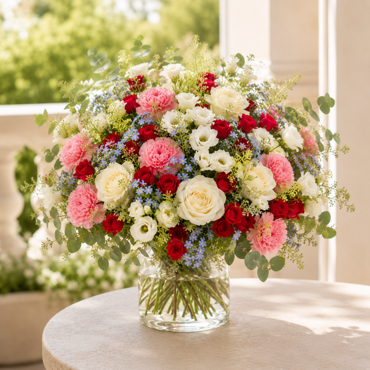 Soft Meadow Buket | Naturlig Blomsterbuket Danmark