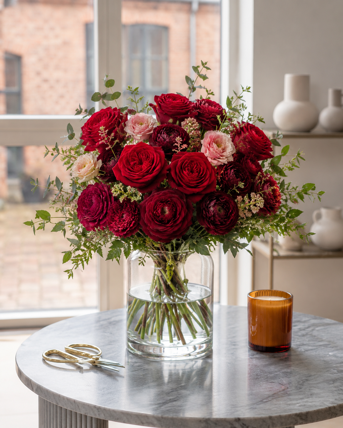 Årsdagsbuket med roser | Send romantiske blomster