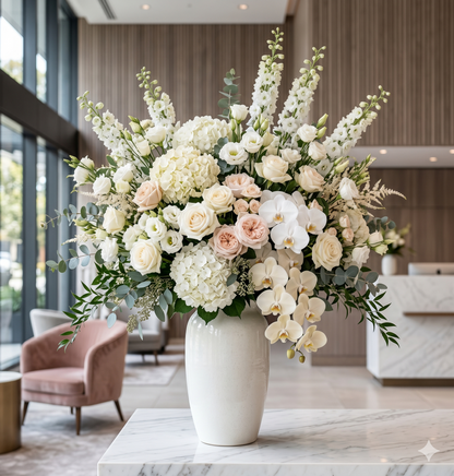 Lobby blomsterdekoration | Premium erhvervsblomster