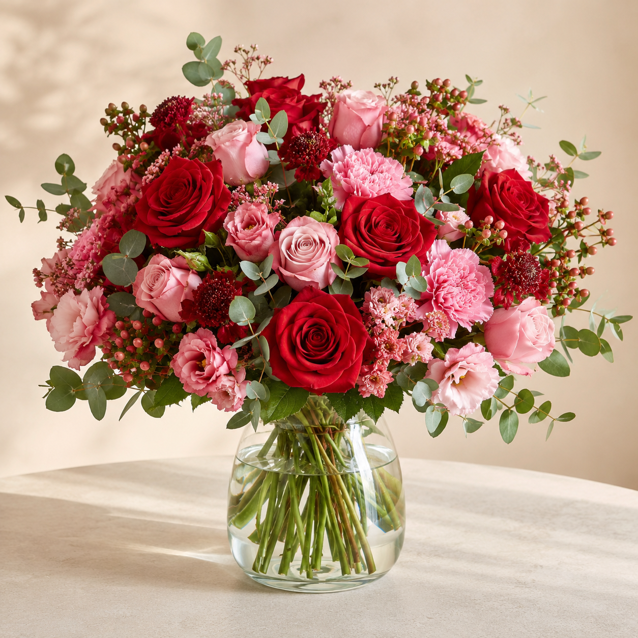 Valentinsdags Rosenbuket | Romantiske Blomster Danmark