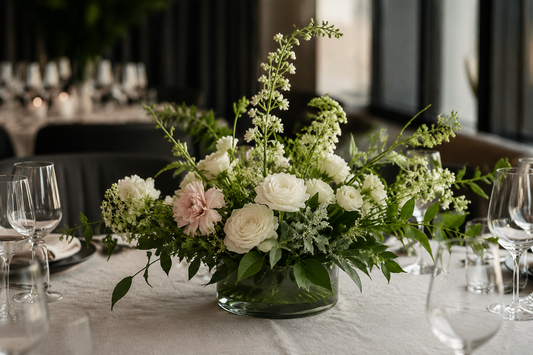Floral Candle Ring Table Centrepiece