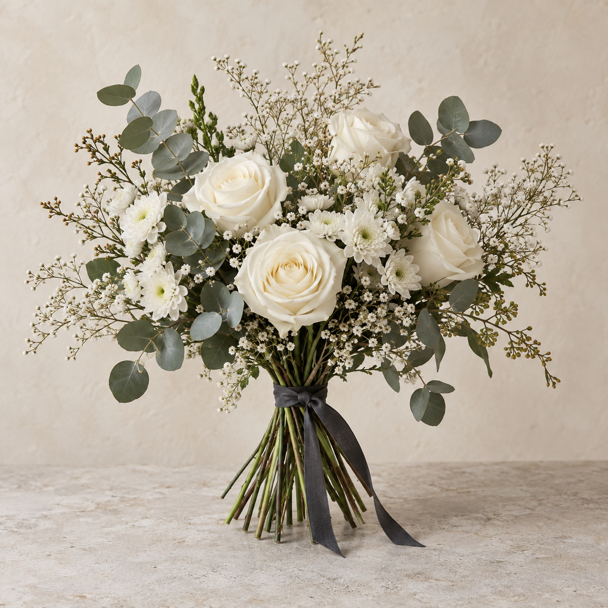 AI-generated inspirational design: Ghostly White | White Halloween Bouquet