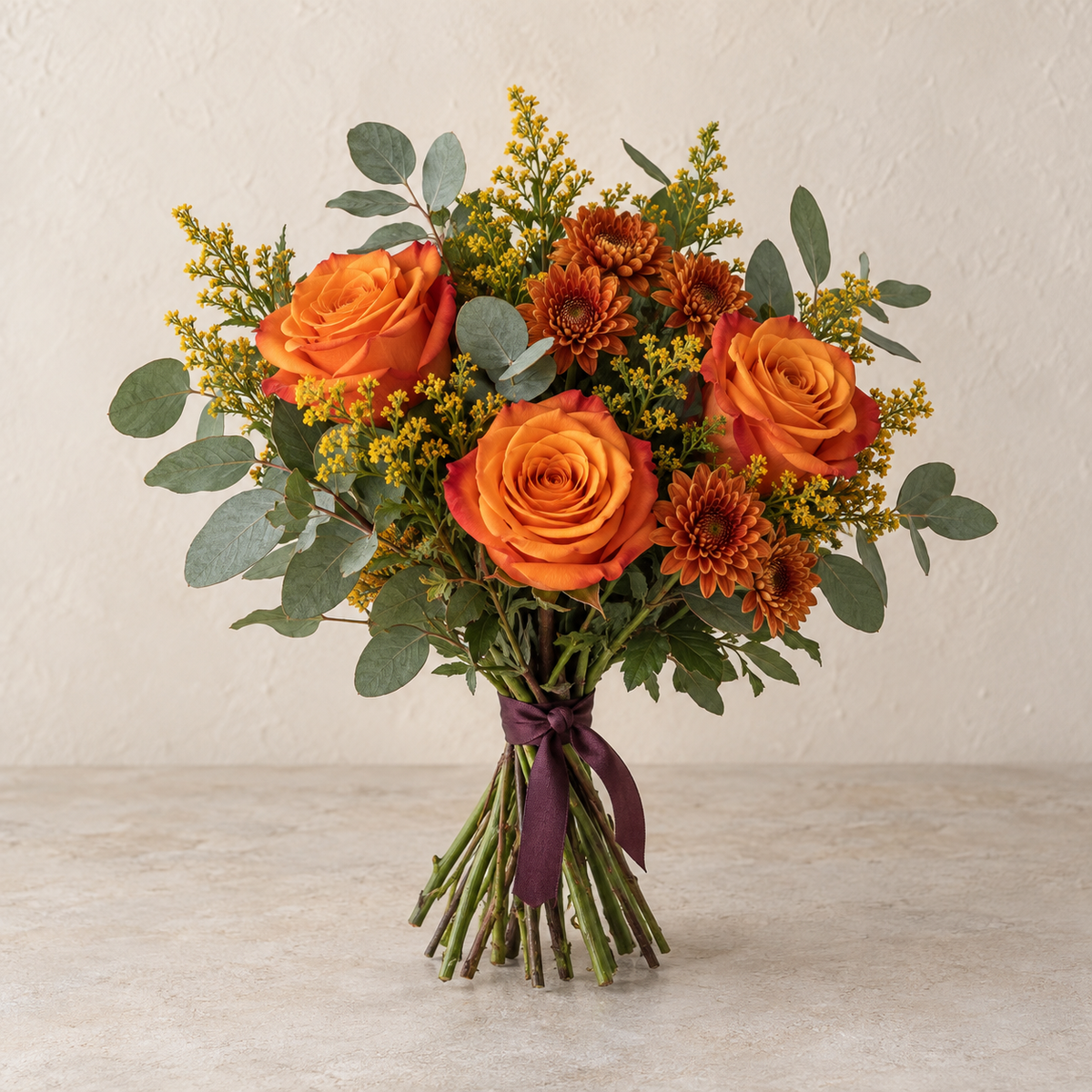 AI-generated inspirational design: Pumpkin Glow | Orange Halloween Bouquet